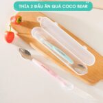 Thìa nạo hoa quả 2 đầu bé ăn dặm Coco Bear