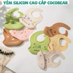 Yếm ăn dặm silicon cho bé Cocobear