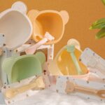 Set bát + thìa ăn dặm hình gấu silicon Mumbebe Set bát + thìa ăn dặm hình gấu silicon Mumbebe