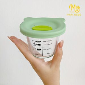 Hũ thủy tinh chia vạch cho bé Mumbebe