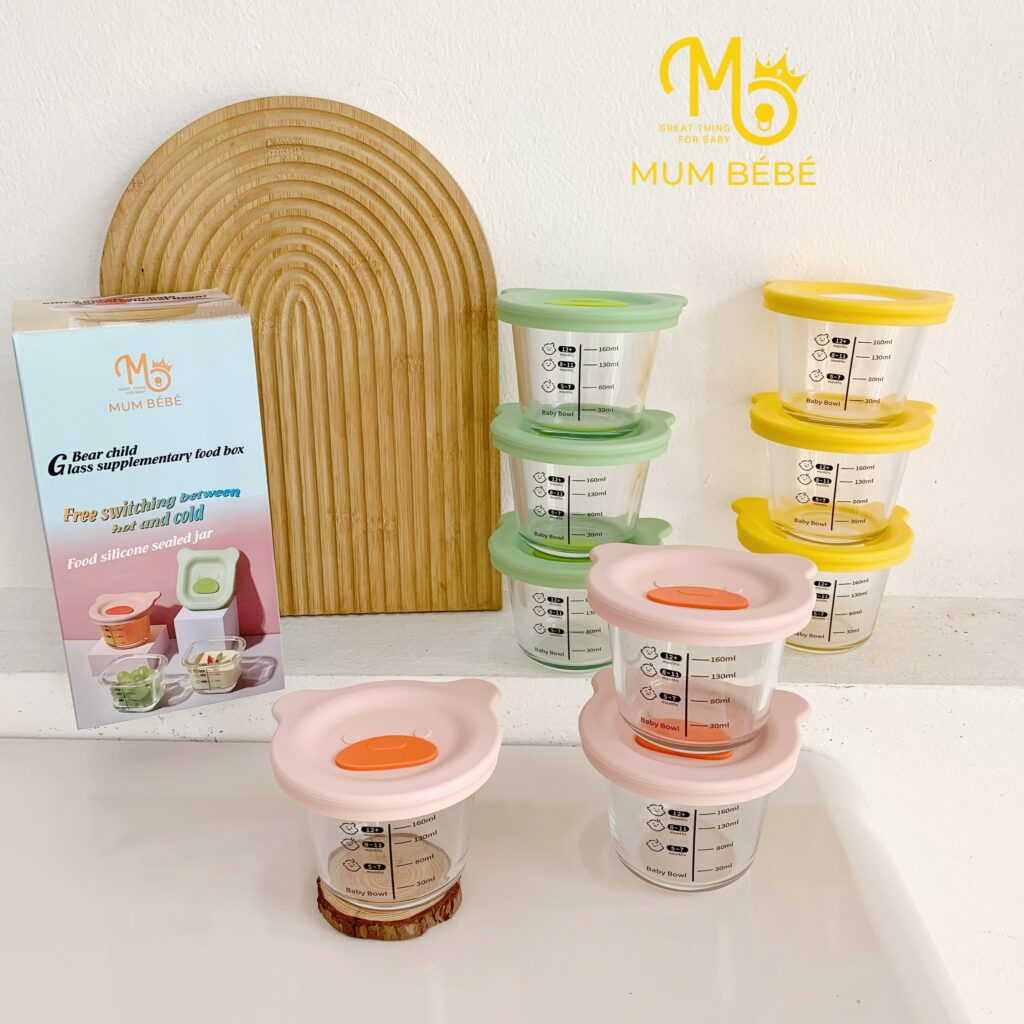 Lý do mẹ nên chọn hũ thủy tinh chia vạch Mumbebe?