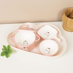 Bộ bát đĩa sứ cho bé Coco Bear Bộ bát đĩa sứ cho bé Coco Bear